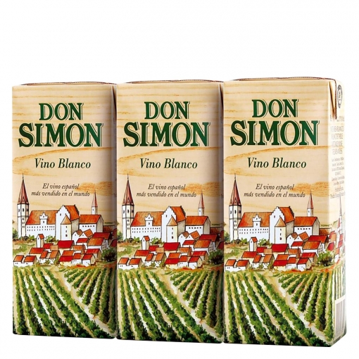 VINO D.SIMON BLANCO MINIBRIK PK-3 X 187