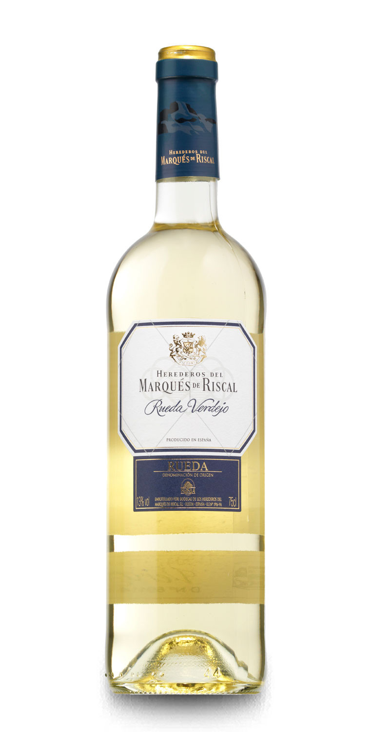 VINO RUEDA MARQUES RISCAL BLANCO 750 ML.