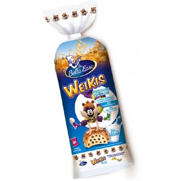 WEIKIS CHOCOLATE CON LECHE 4 UNI