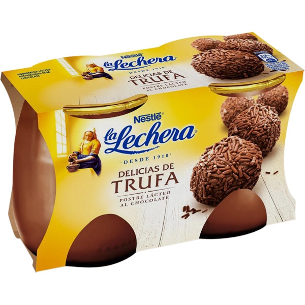 YOGUR LA LECHERA DELICIAS DE TRUFA PK-2 125GRS