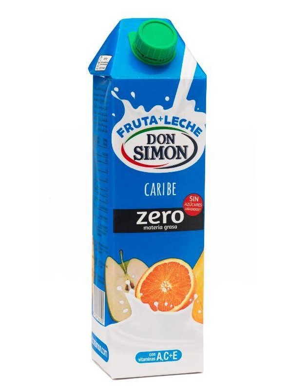 ZUMO DON SIMON CARIBE FRUTA+LECHE ZERO 1LT
